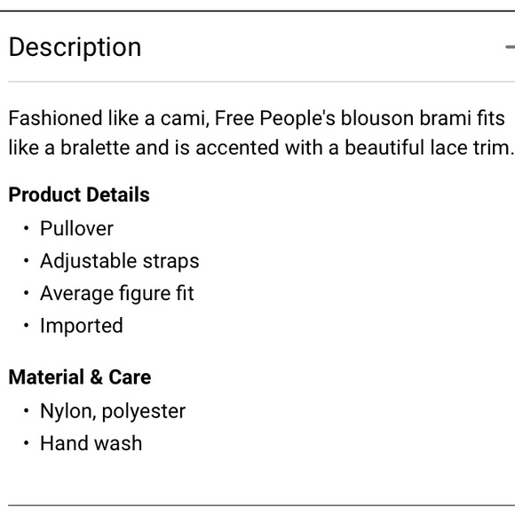 .Free People Brami cami Blouson crop top black XS-L - Picture 9 of 12